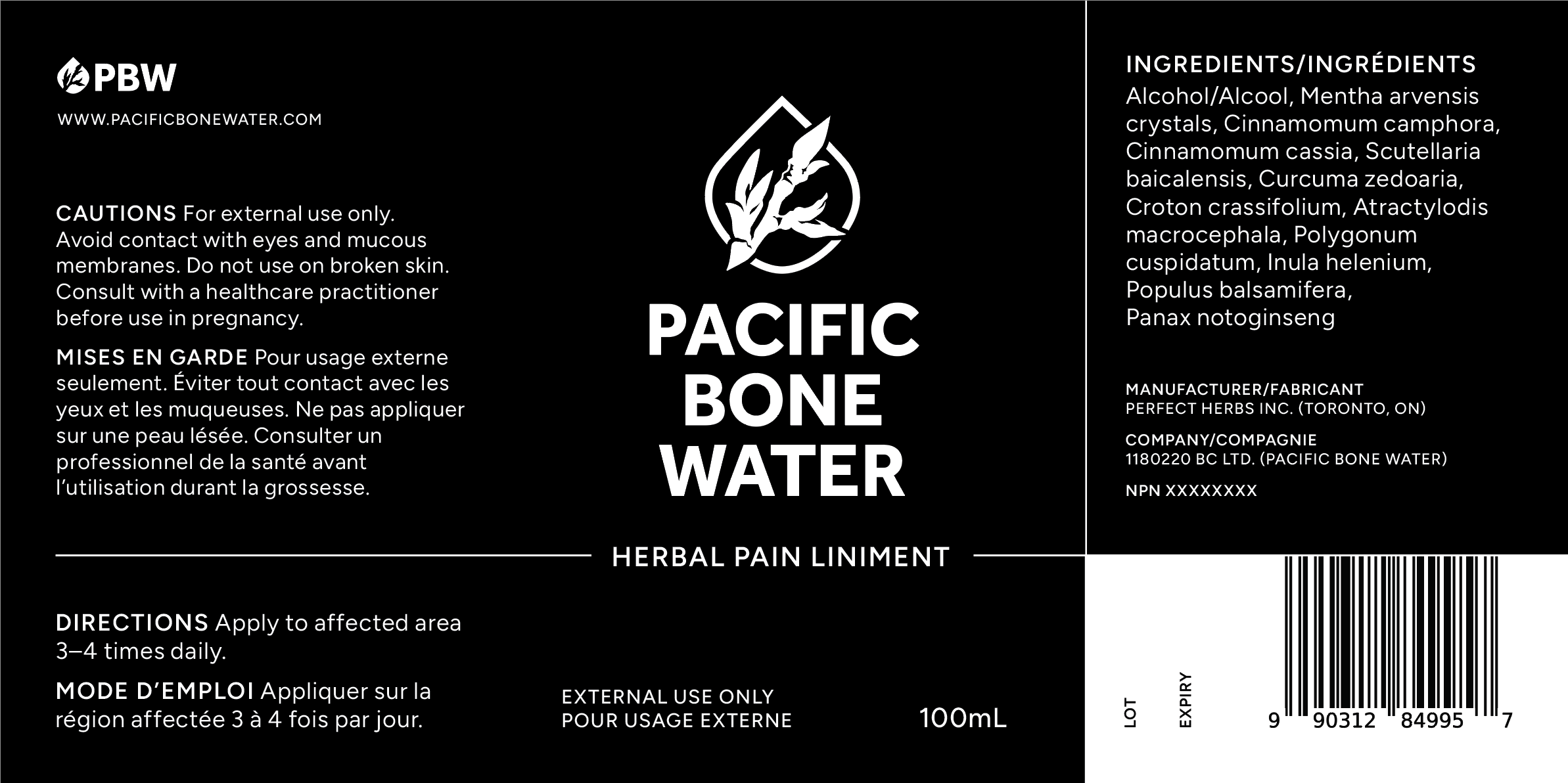 brand packaging design for herbal pain liniment